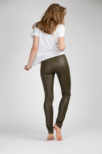 Legging en cuir d'agneau stretch