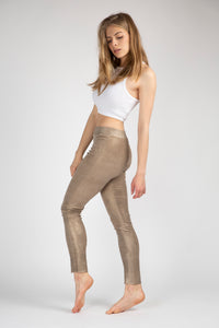 Legging en velours d'agneau stretch