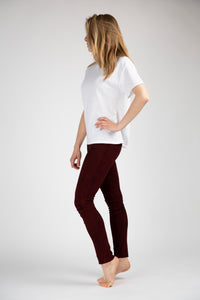 Legging en velours d'agneau stretch