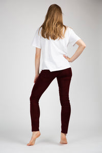 Legging en velours d'agneau stretch