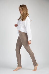 Legging en velours d'agneau stretch