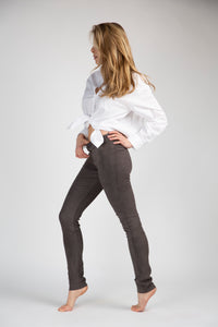 Legging en velours d'agneau stretch